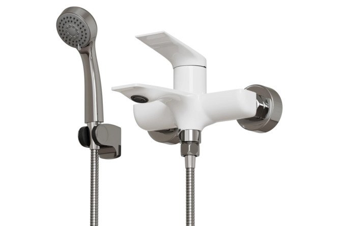 Изображение товара Смеситель MIXLINE Swan White ML41-01 для ванной комнаты, стиль и надежность