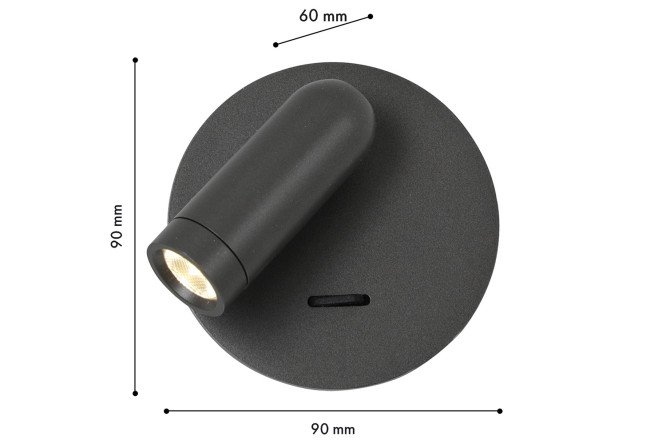 Светильник настенный FAVOURITE Bedside 1 кв.м, LED