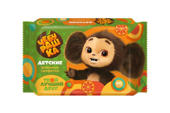 Изображение товара Детские влажные салфетки для ухода за кожей, 225 г