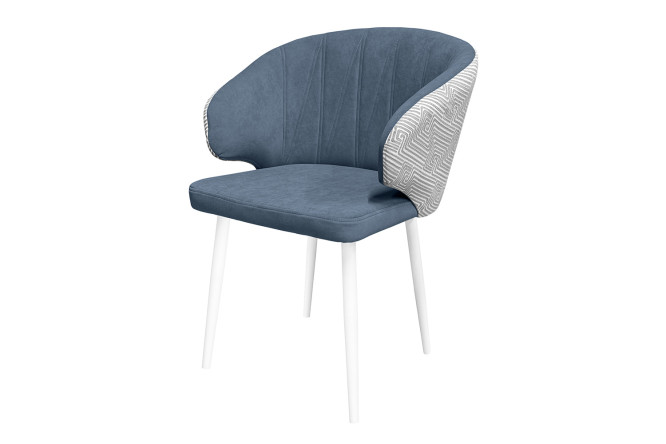 Изображение товара Стул Лион 58.5x83x56 см с велюром и металлическими ножками