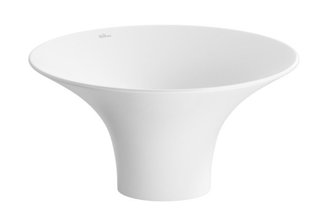 Изображение товара Накладная раковина Crepe de France 336703000 45х22х45 см фарфор белая глянцевая