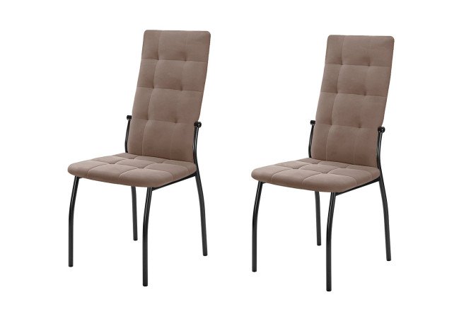 Изображение товара Комплект стульев DIKLINE Галс-М 46х99х56 см велюр металлические ножки