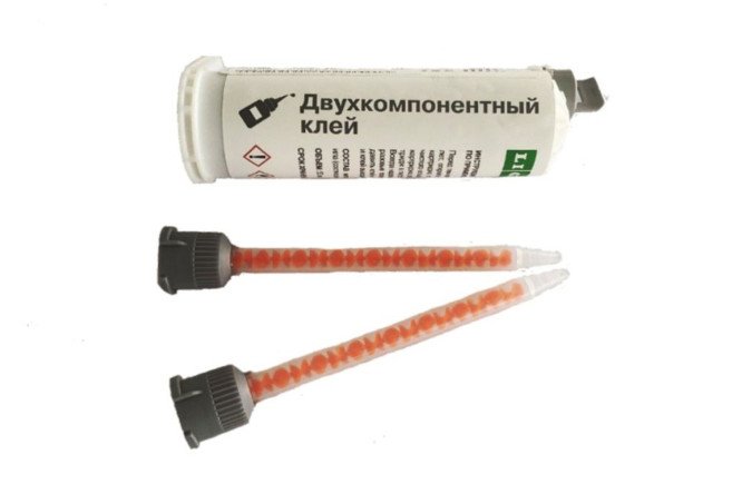 Изображение товара Клей двухкомпонентный Кварц грей 50 мл, кварц грей