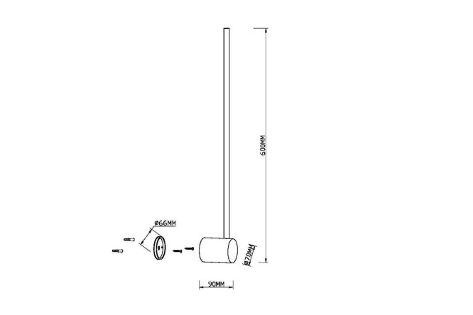 Бра LED MAYTONI Light Stick 3 кв.м, LED
