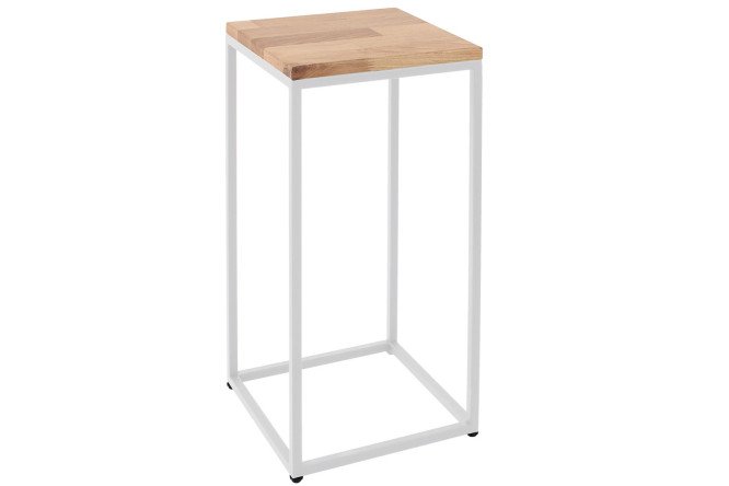 Изображение товара Столик под кашпо Tori 30х62.5х30 см, металл и дуб, напольный