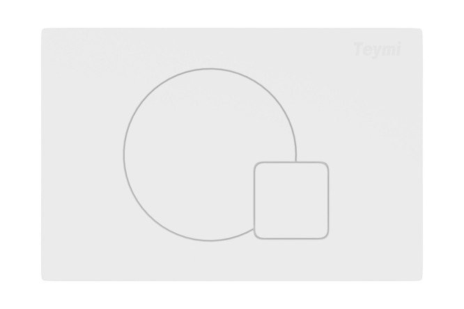 Изображение товара Клавиша с двойным смывом TEYMI Ellie T70024WM для инсталляции