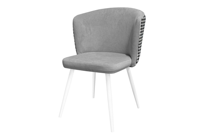 Изображение товара Стул Dallas с велюровой обивкой и металлическими ножками