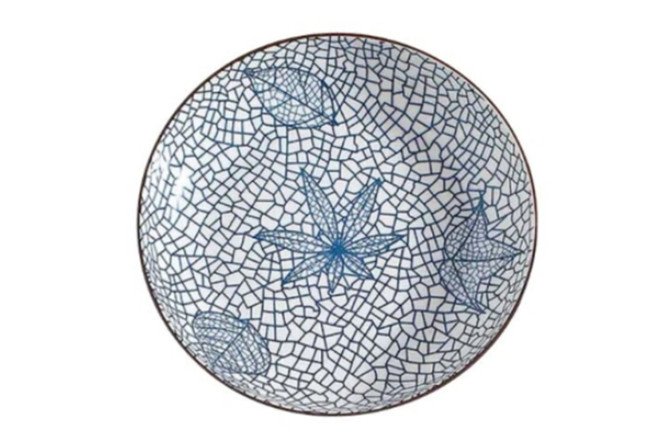 Изображение товара Тарелка HOMIUM Листочки из керамики 18 см | Стильная посуда для кухни