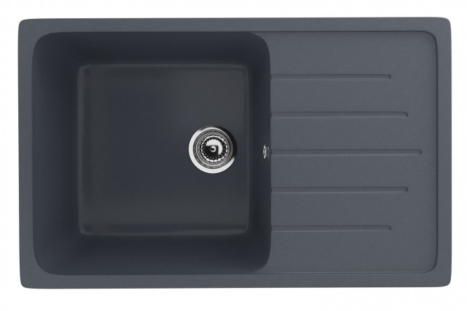 Изображение товара Мойка с крылом ULGRAN U-400 75х49,5х20 см искусственный мрамор