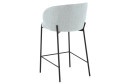 Стул барный Stool Group Тисдейл 56х94.5х56 см, цвет обивки светло-голубой, ножек чёрный