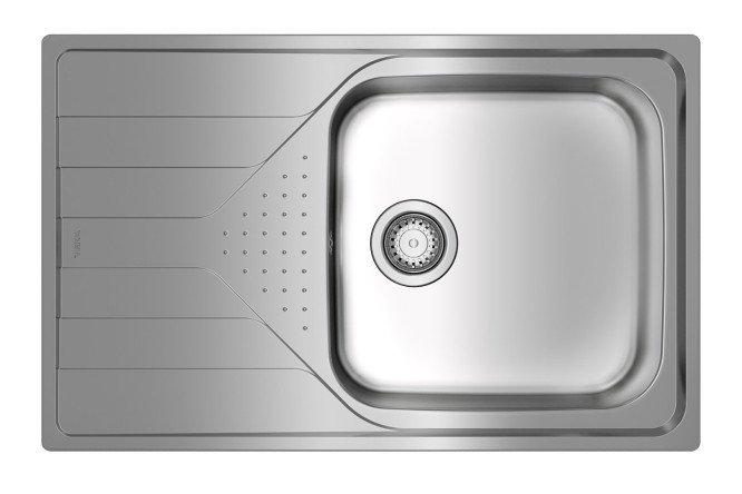 Изображение товара Мойка врезная Teka Universe 50 T-XM 1B 1D из нержавеющей стали, размеры 79х50х17.5 см