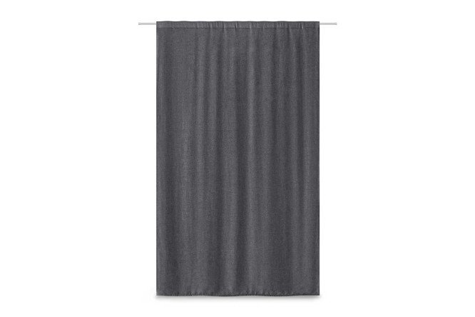 Штора ESTUDI BLANCO Hazel 180х300 см, 1 шт., цвет графитовый