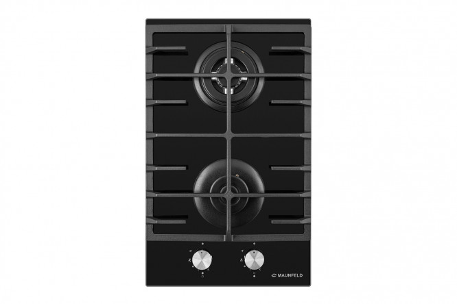 Изображение товара Газовая панель MAUNFELD EGHG.32.63CB G 29 см стекло 2 зоны нагрева