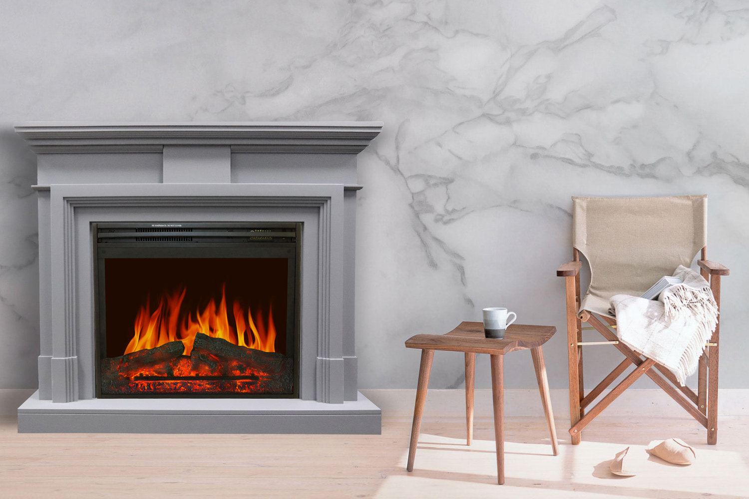 Каминокомплект Royal Flame Coventry Gray с очагом Jupiter FX New
