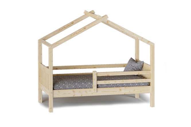 Изображение товара Кровать с надстройкой Ассоль 70х160 см прозрачный лак современная мебель