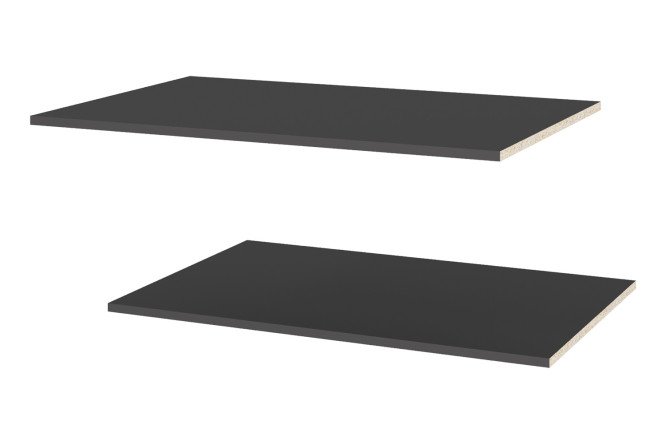 Изображение товара Комплект полок Оскар 86,8х1,6х57,6 см антрацит для шкафа