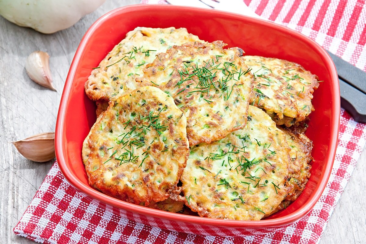 Оладьи из кабачков и геркулеса