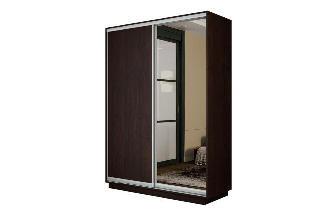 Изображение товара Шкаф-купе Slide-2 160х220х45 см венге серебро с зеркалом