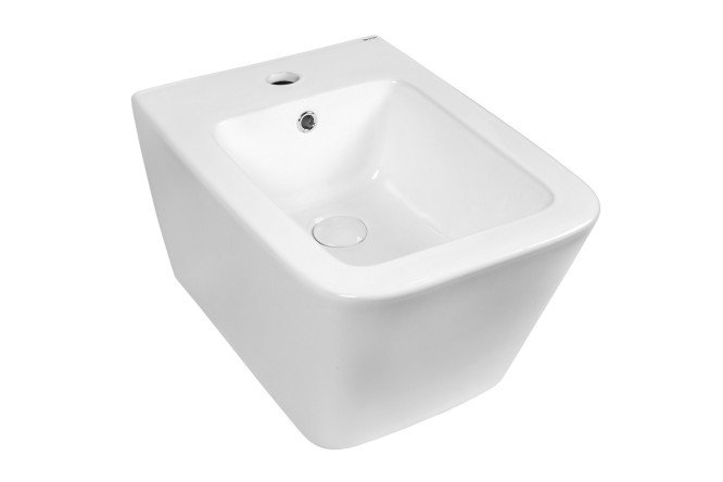 Изображение товара Подвесное биде BOND Cube F04-20 36х30х52 см белое упрочненное фарфоровое изделие