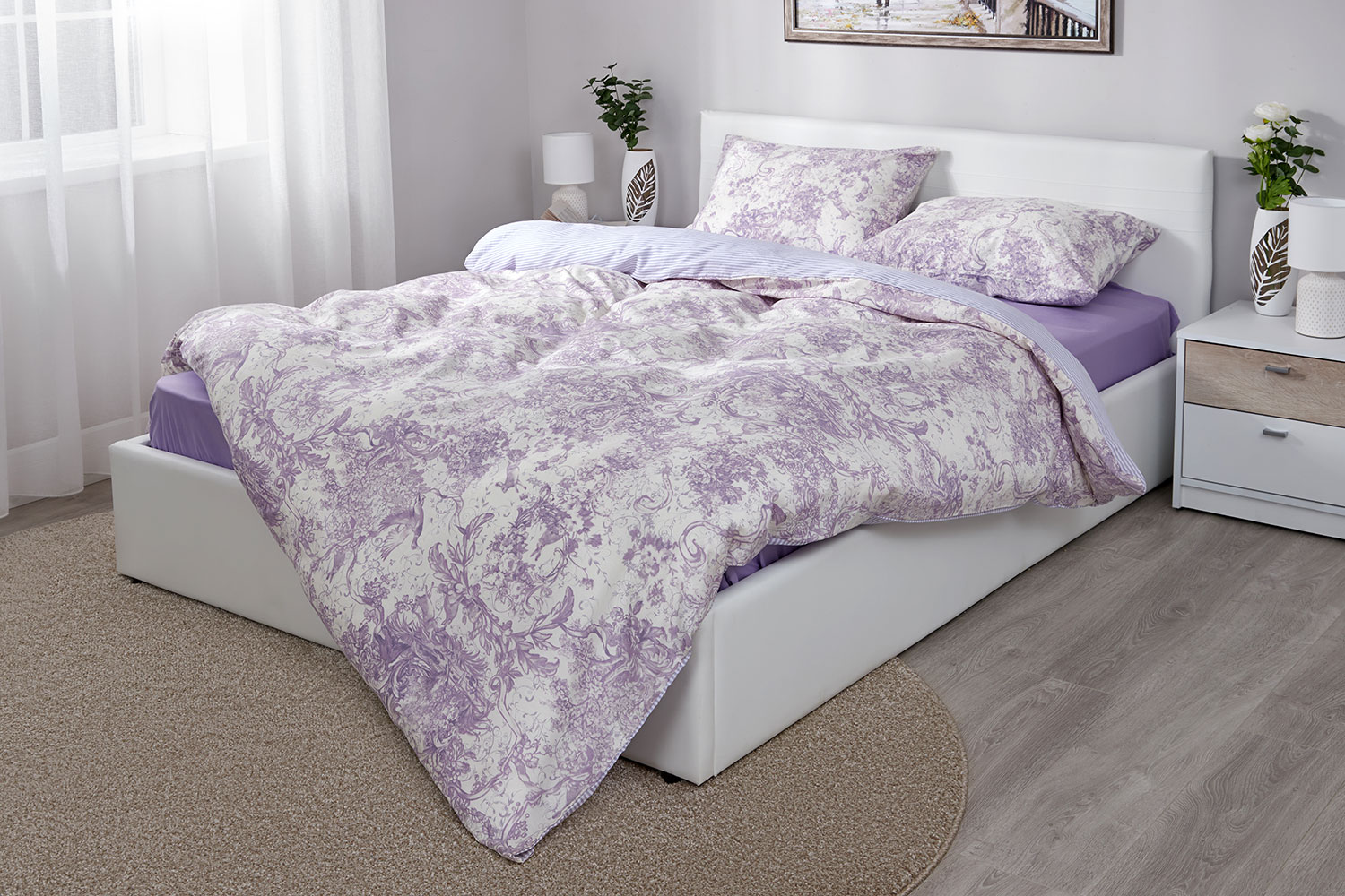 фото Комплект постельного белья lavander ceramica mona liza