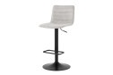 Стул барный Stool Group Tyler 45х85.5х49.5 см, цвет обивки светло-серый, ножек чёрный