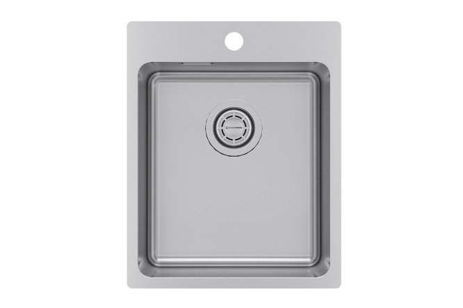 Мойка врезная KuchenSTERN AISI 304 R25 HERD 40 555SS50 40х50х20 см