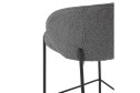 Стул барный Stool Group Тисдейл 56х94.5х56 см, цвет обивки тёмно-серый, ножек чёрный