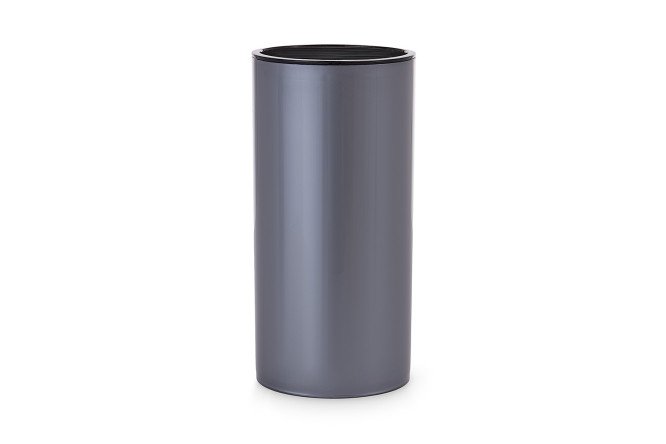 Изображение товара Подставка для ножей MITTE Basic из полипропилена, 11x22,7x11 см, серый металлик или чёрный