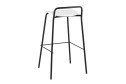 Стул барный Stool Group Mantis 46.5х82х47 см, цвет сидушки белый, ножек чёрный