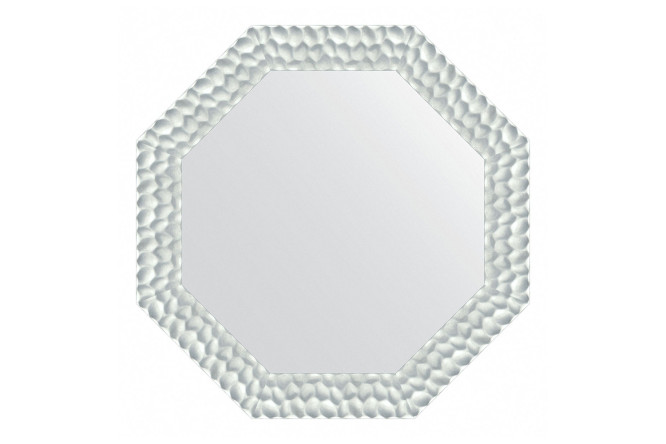 Зеркало настенное в багетной раме EVOFORM Octagon BY 3888, перламутровые дюны 77х77 см