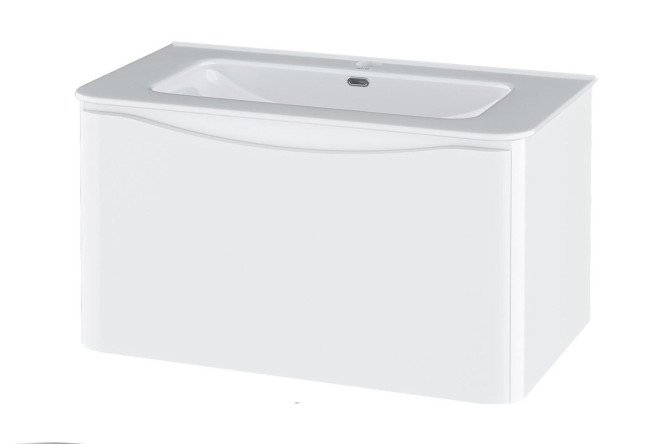 Изображение товара Тумба подвесная RUNO Тоскана 77,4 см белая МДФ без раковины