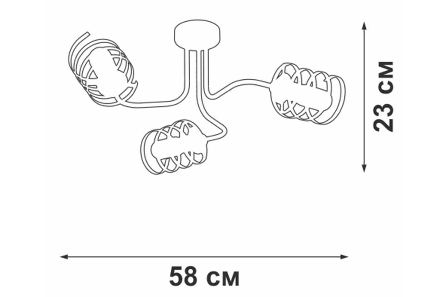 Люстра VITALUCE V4552 9 кв.м., E27