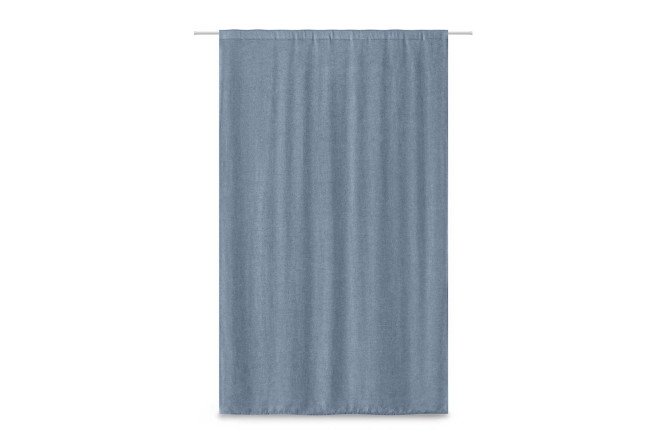 Штора ESTUDI BLANCO Hazel 180х300 см, 1 шт., цвет голубой