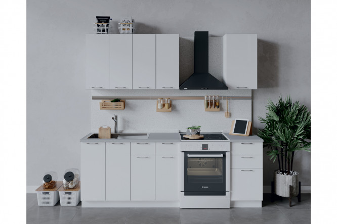 Изображение товара Кухонный гарнитур Весна 160х213 см белый глянец