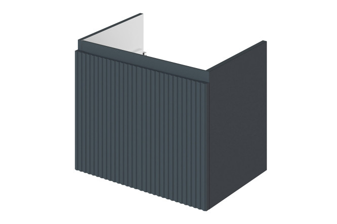 Изображение товара Тумба под раковину подвесная Kate 49 см, цвет каркаса антрацит, фасада антрацит