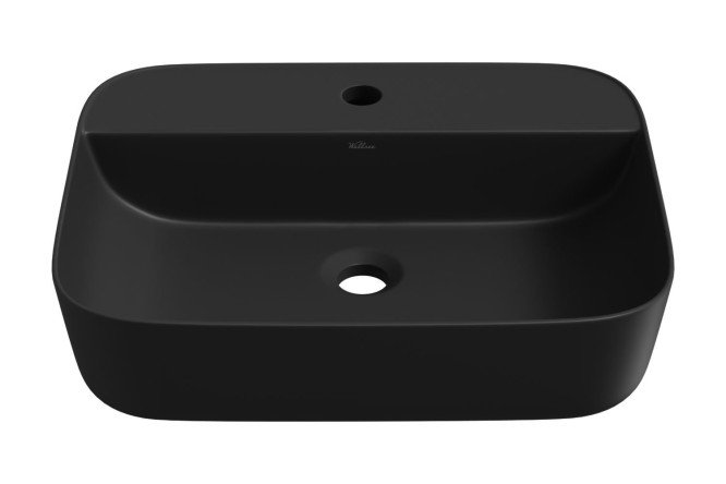 Изображение товара Накладная раковина Preen 329712000 из фарфора 50х14х40 см чёрный матовый