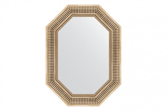 Изображение товара Настенное зеркало в багетной раме EVOFORM Polygon BY 7201, серебряный, 57х77 см