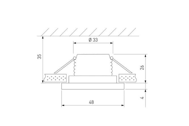 Светильник встраиваемый ELEKTROSTANDARD Plain R 4.8x0.4x4.8 см, LED