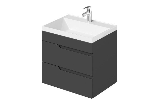 Изображение товара Тумба подвесная Alexa 60 60 см, цвет каркаса графит (3-810UP), фасада графит (3-810UP)