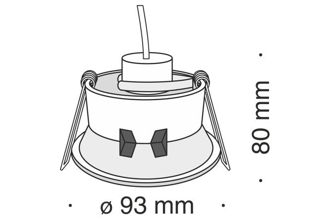 Светильник встраиваемый MAYTONI Downlight Dot 9.3x4.5x9.3 см, GU10