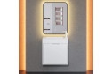 Тумба для ванной подвесная Modul 393020546 60 см, цвет каркаса белый матовый, фасада белый матовый