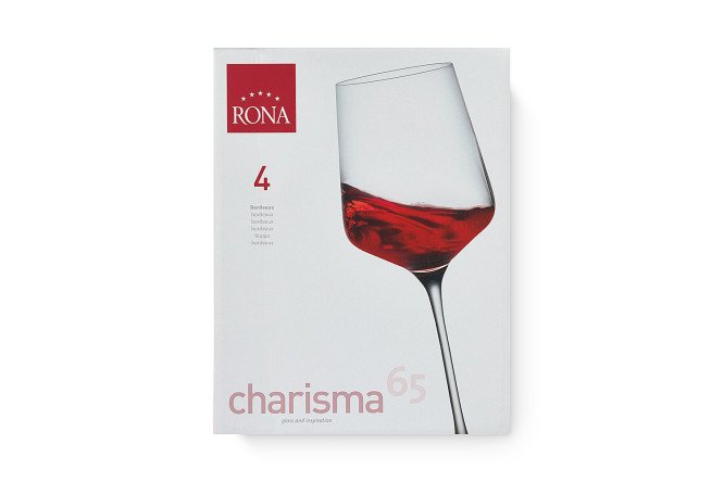 Набор бокалов Charisma для вина 650 мл, 4 шт., Хрусталь