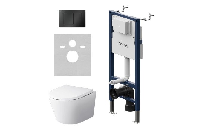 Изображение товара Инсталляция с подвесным унитазом AM.PM IS90238.741701 и клавишей PrimeFit S