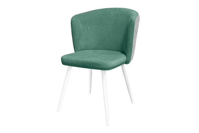 Изображение товара Стул Dallas 56,5х83х58 см с велюровой обивкой и металлическими ножками