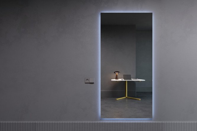 Фото 7 Зеркало с подсветкой GENGLASS Halfeo NF LED XL GGL-05-XL-6000-1 96х196 см