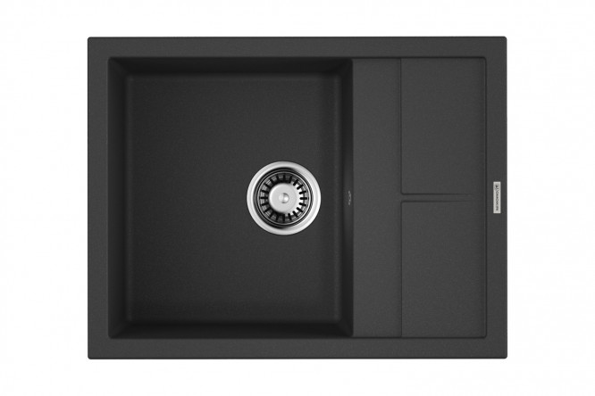 Изображение товара Мойка врезная с крылом OMOIKIRI Sumi 65-BL 65х50х20 см чёрная