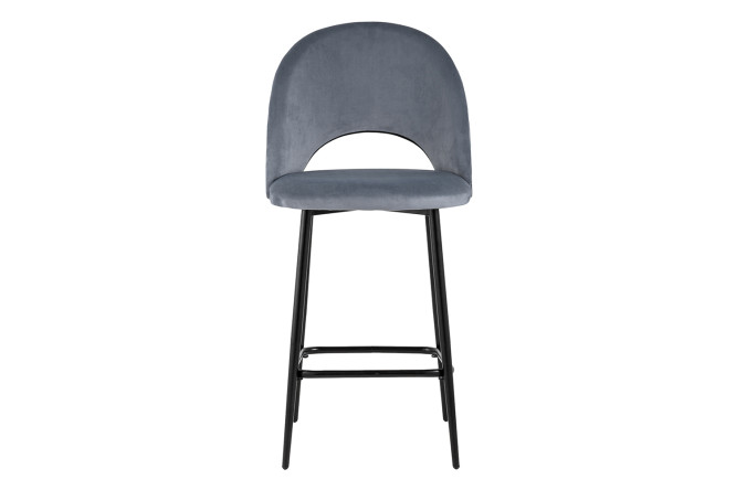 Изображение товара Стул полубарный Stool Group Меган 51х101х53 см, цвет обивки серый, ножек чёрный Изображение товара Стул полубарный Stool Group Меган 51х101х53 см, цвет обивки серый, ножек чёрный