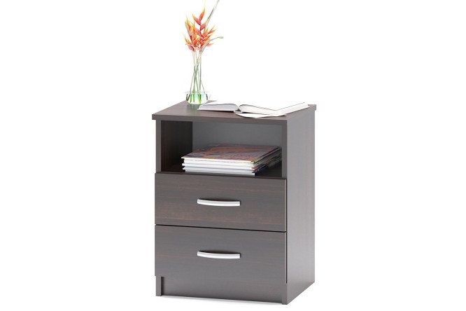 Изображение товара Тумба КТ-09.1 из ЛДСП венге 41х54х34 см для гостиной и спальни