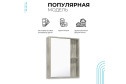 Шкаф зеркальный навесной RUNO Эко 52 00-00001185, скандинавский дуб 52х65х12 см, Универсальный