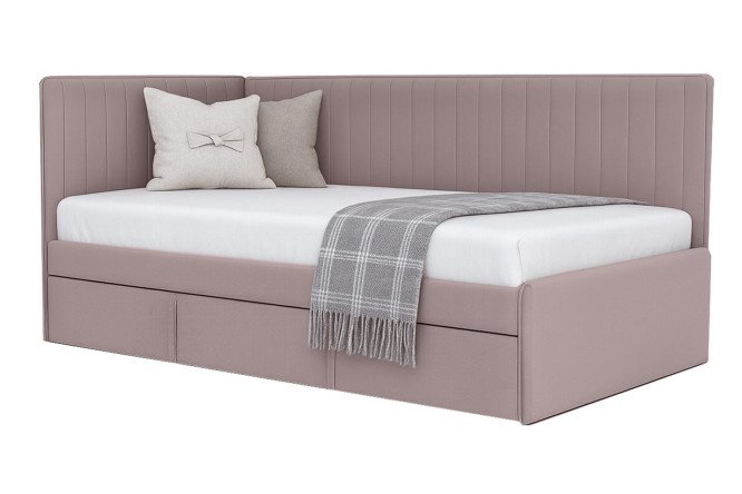 Изображение товара Кровать Ariana 80х160 см цвет сиреневый 80х160 см, Стандартная